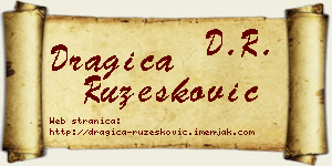 Dragica Ružesković vizit kartica
